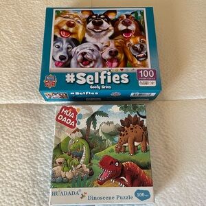 Hua Dada Dinosaur Puzzle and Selfies Dog Puzzle Set